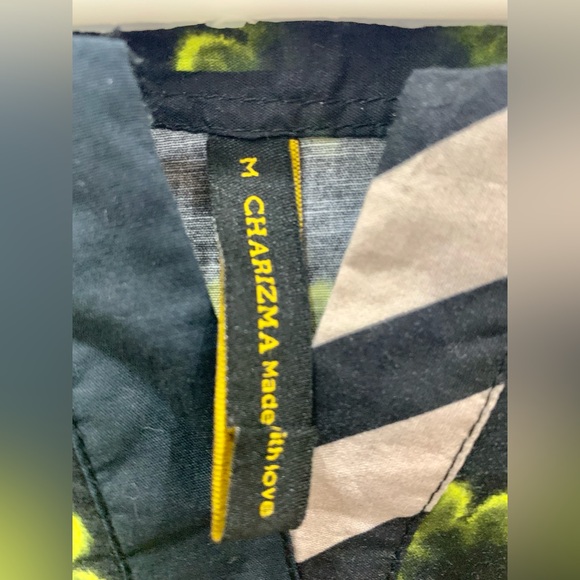 CHARIZMA Black and Green Patterned Dress - Picture 6 of 13